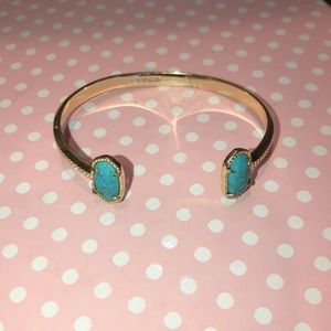 Kendra Scott  Elton cuff bracelet in turquoise.